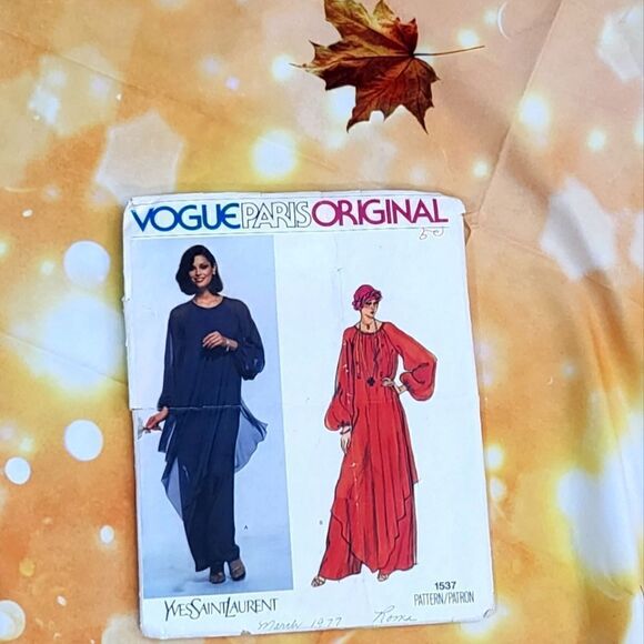 Vogue  vintage Yves St Laurent pattern - Picture 2 of 7